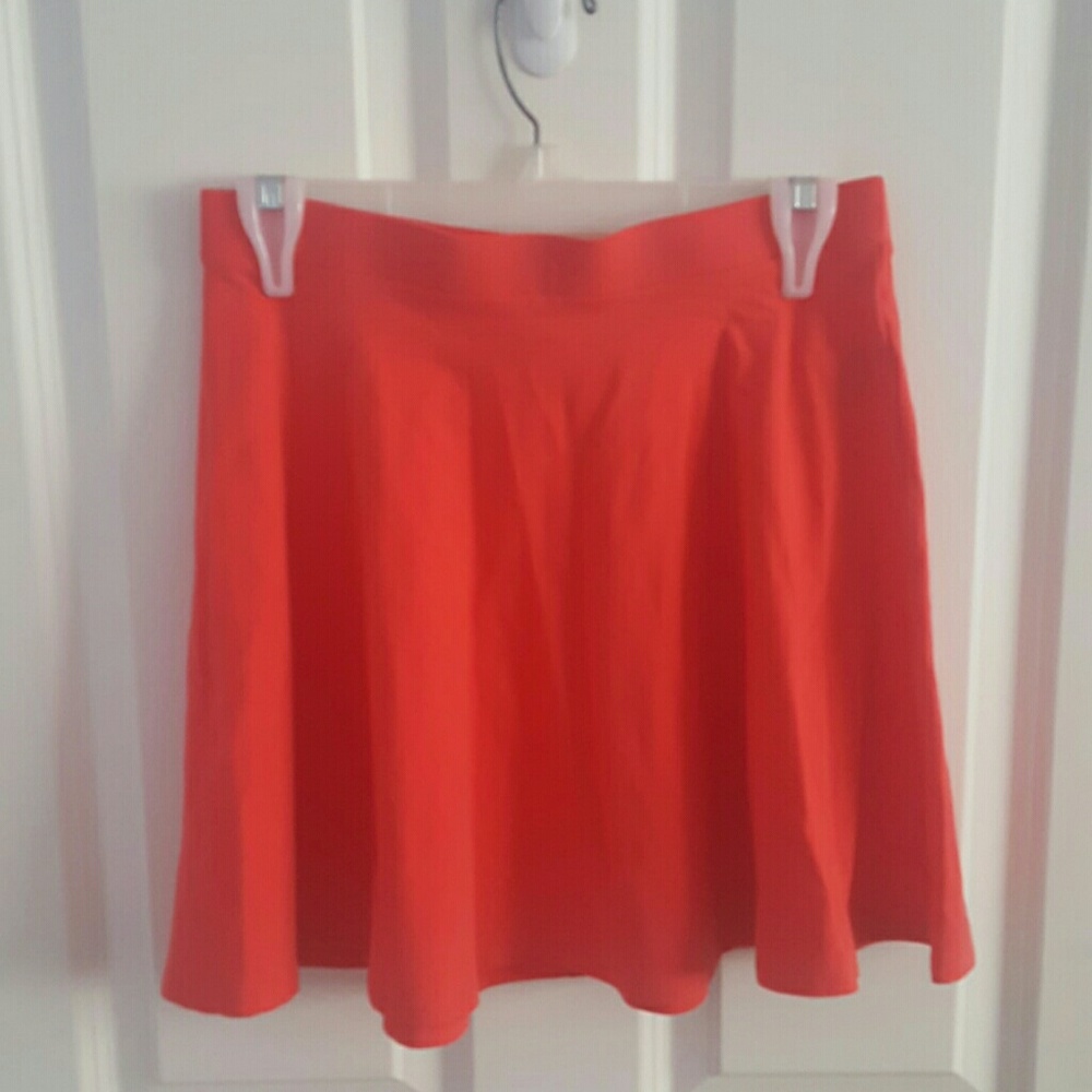 Coral Red Skirt